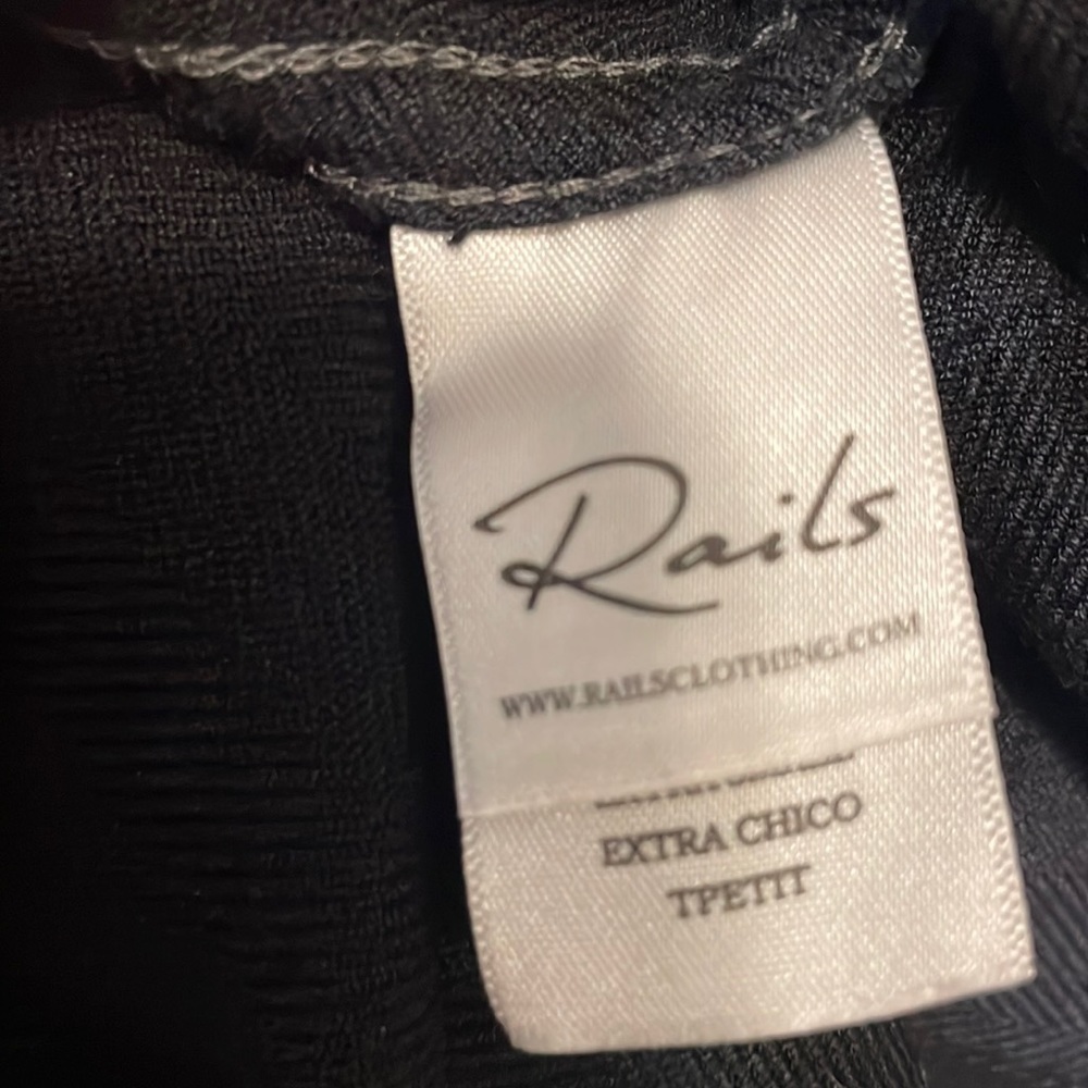 Rails Hunter Charcoal Jet Dip Dye Long Sleeve Pla… - image 7